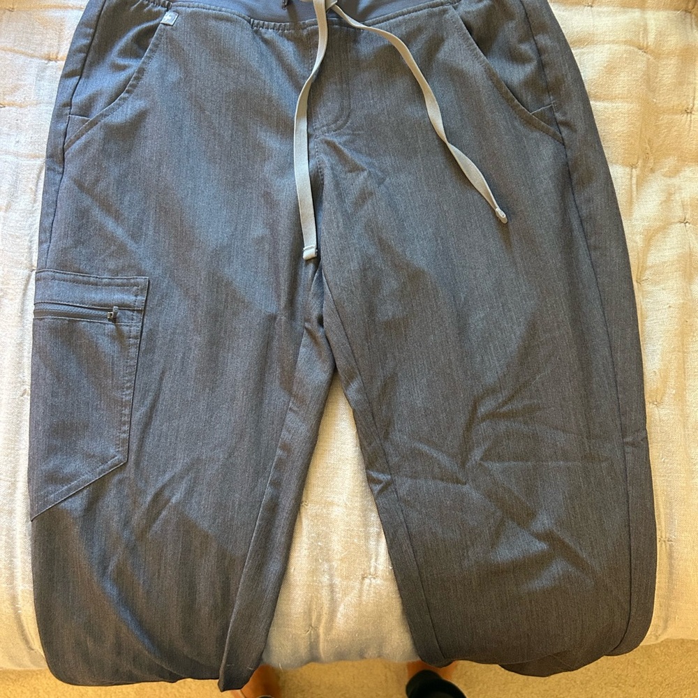 Figs Gray Track Pants